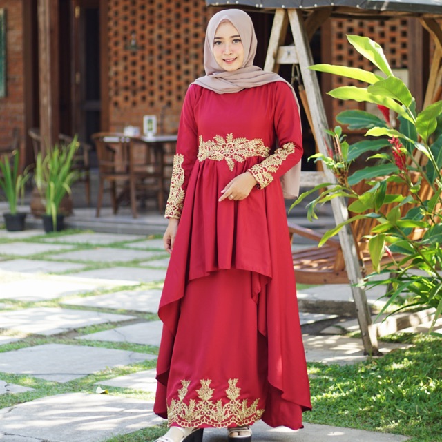 Garbera Dress Cantik Untuk Pesta dan Kondangan Mewah Elegan