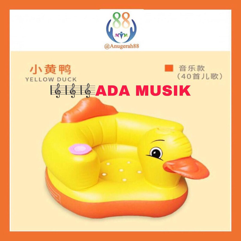 Cod Sofa Duduk Bayi Motif Bebek Ada Musik Import Termurah Bagus Dan Tebal Shopee Indonesia