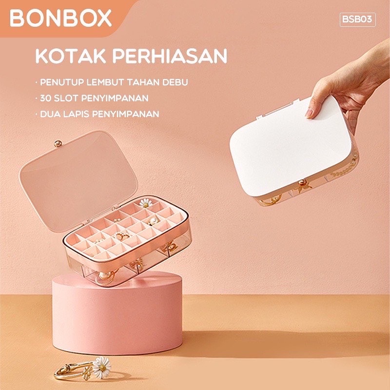 Box perhiasan / Rak perhiasan / tempat perhiasan skat multifungsi