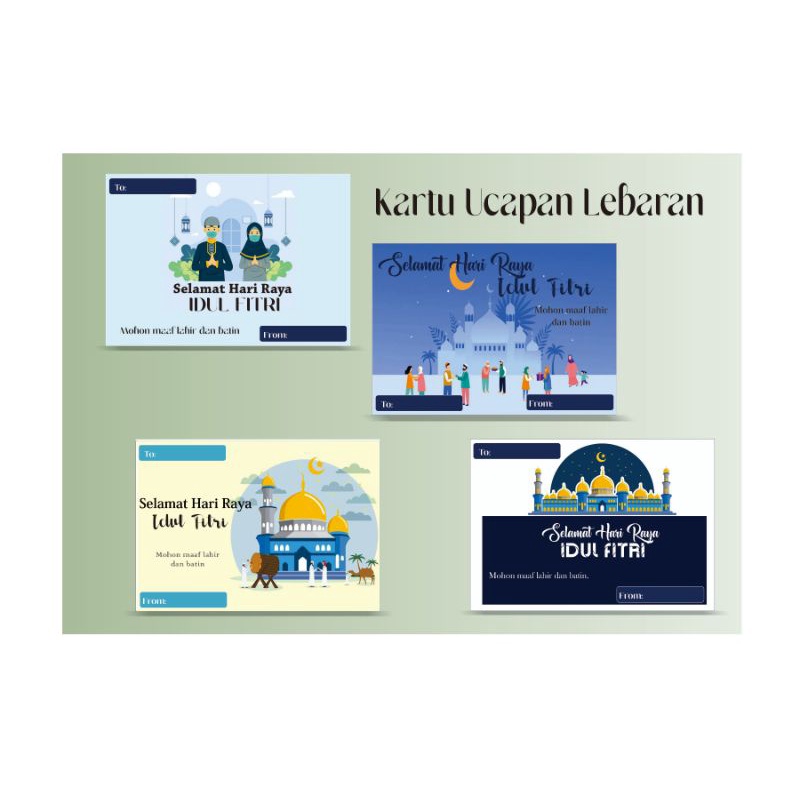 Jual Kartu ucapan lebaran | kartu ucapan | kartu bingkisan | kartu