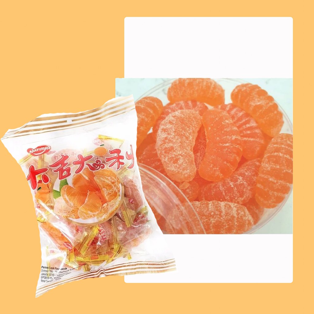 

Permen Naraya Jelly 200gr 400gr - Orange Candy / Kurma
