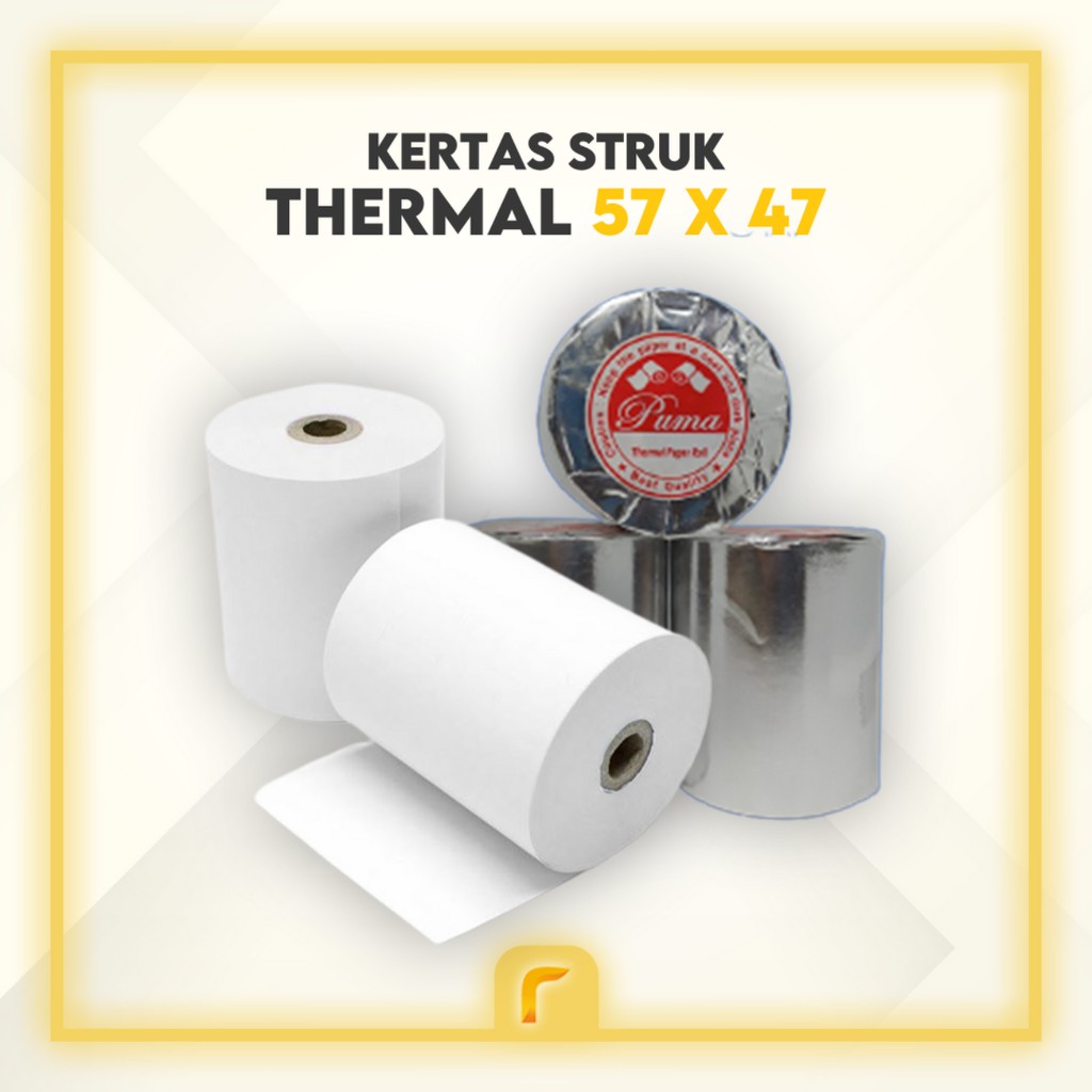 

kertas struk termal 57x47 thermal kasir BRILINK edc antrian atm cafe resto supermarket