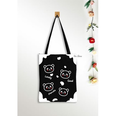 (PAKAI RESLETING) Tote bag wanita panda varian warna ( Toko Uci)