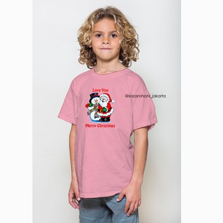 Kaos Baju NATAL Santa Claus and Christmas Snowman anak Kaos Baju NATAL Santa Claus and Christmas Snowman anak