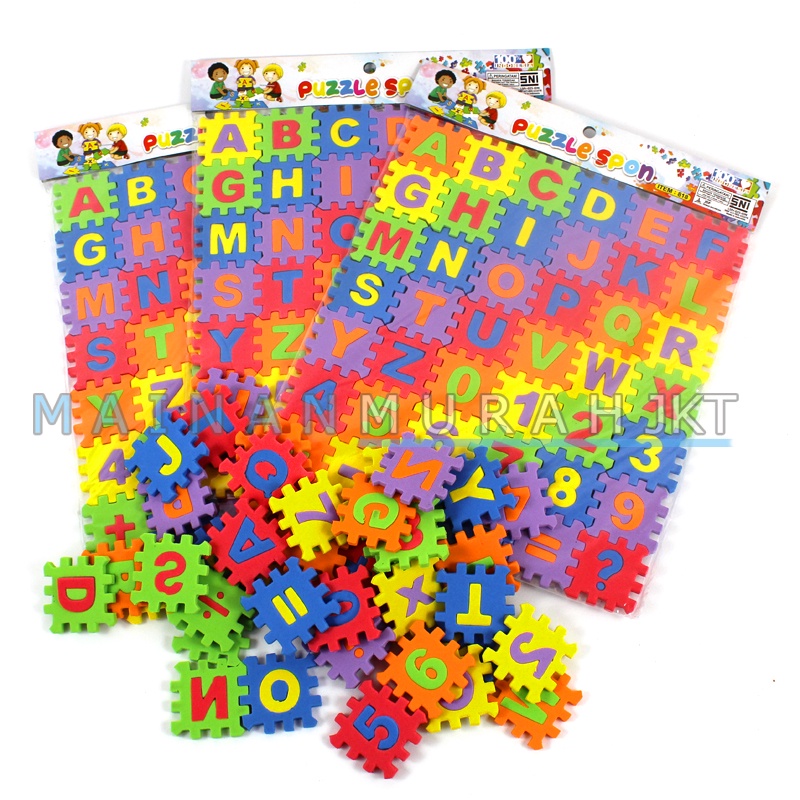 MAINANKEI MAINAN ANAK PUZZLE LANTAI/MATRAS 818 MAINAN EDUKASI HURUF WARNA WARNI