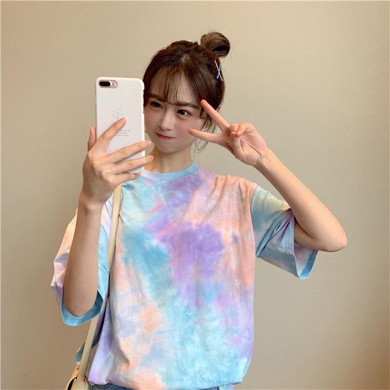 T-Shirt Kaos 3 Color Tie Dye NR