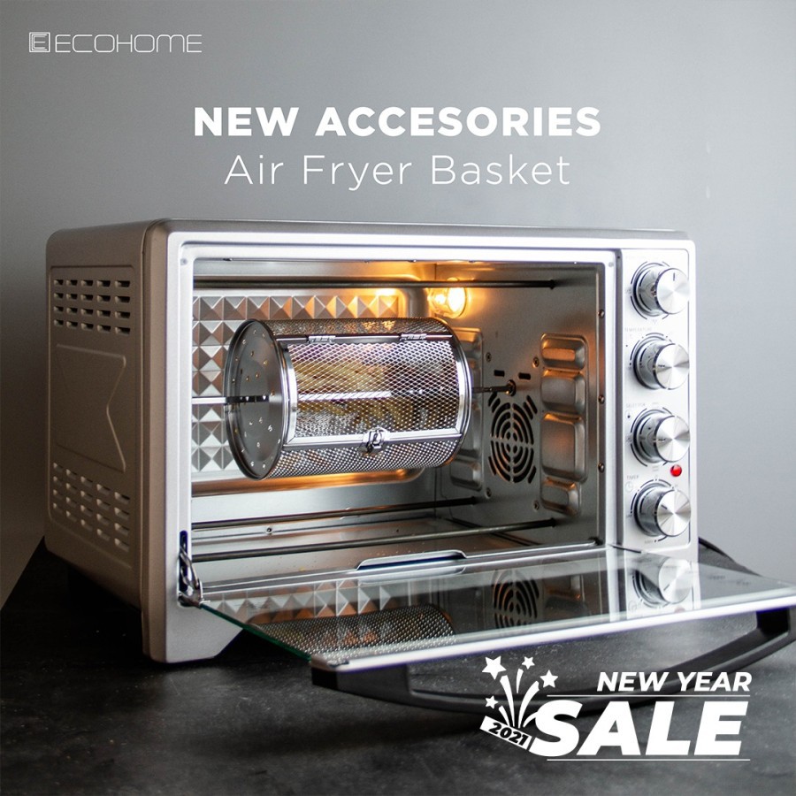 Ecohome Electric Air Fryer Oven Platinum 38 L / Oven Ecohome / Microwave 38 Liter