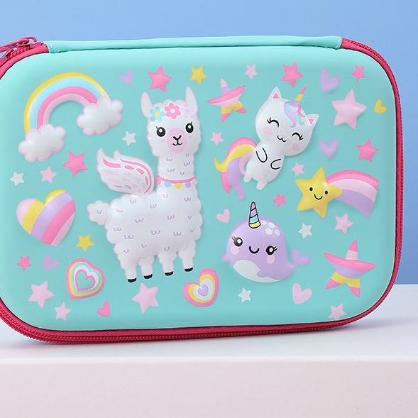 

SALE Tempat pensil unicorn kotak pensil pensil case hardtop 3D unicorn lucu ワ