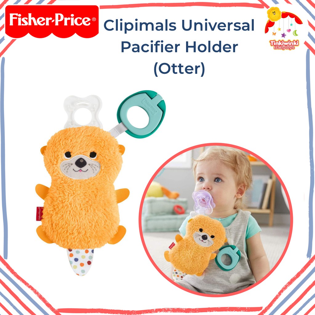 Fisher Price Clipimals Universal Pacifier Holder (Otter)