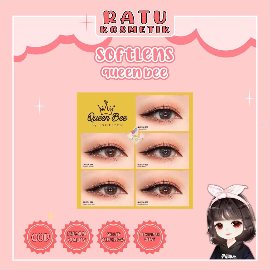 ❤ RATU ❤ Softlens Queen Bee by Exoticon Normal | Soflens Dia 14,2mm