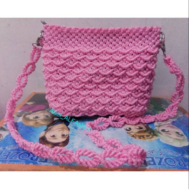 Tas tali Kur motif sisik ikan