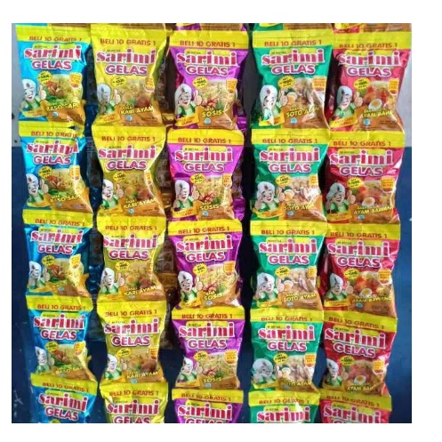 SARIMI / MI GELAS / 1 RENCENG ISI 10 PCS