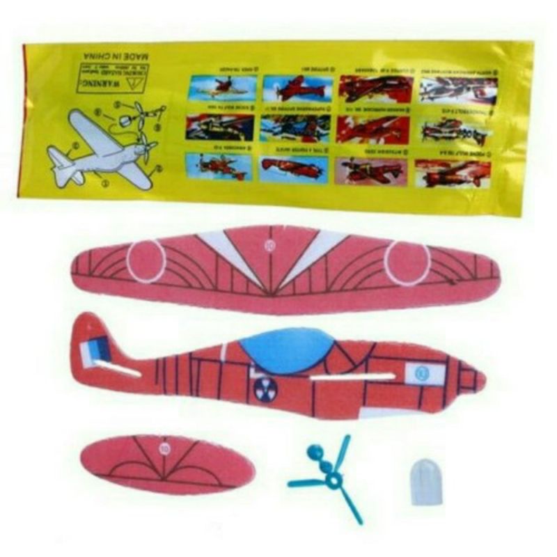 Mainan Jadul Pesawat Gabus Busa / Aneka Model / Flying Glider Mainan Nostalgia 90an