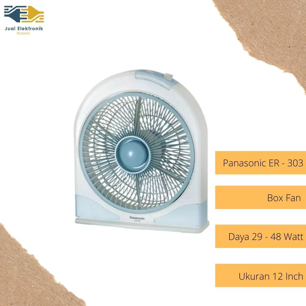 Box Fan Kipas Angin Kotak Panasonic 12&quot; ER-303 / ER303 Best Seller