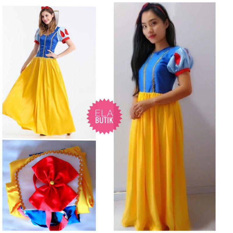 Kostum snow white-dewasa-snow white-party costume-halloween
