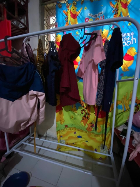 Gantungan Baju Double Double Row Windproof Clothes Hanger A732