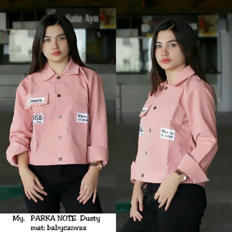 PARKA NOTE-JAKET SEMI PARKA WANITA