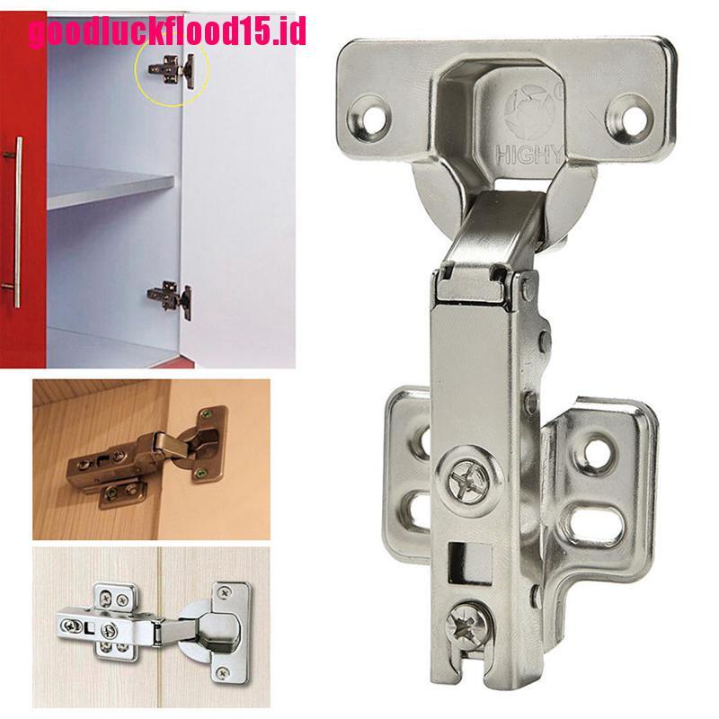 {LUCKID}1 x Safety Door Hydraulic Hinge Soft Close Full Overlay Kitchen Cabinet Cupboard