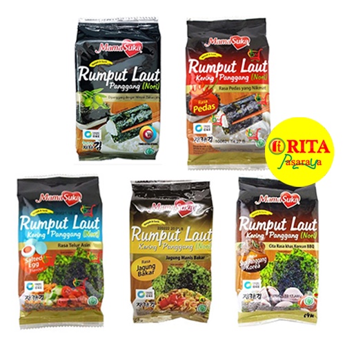

Mama Suka Rumput Laut Kering Panggang Roasted Nori Seaweed 4.5 Gr