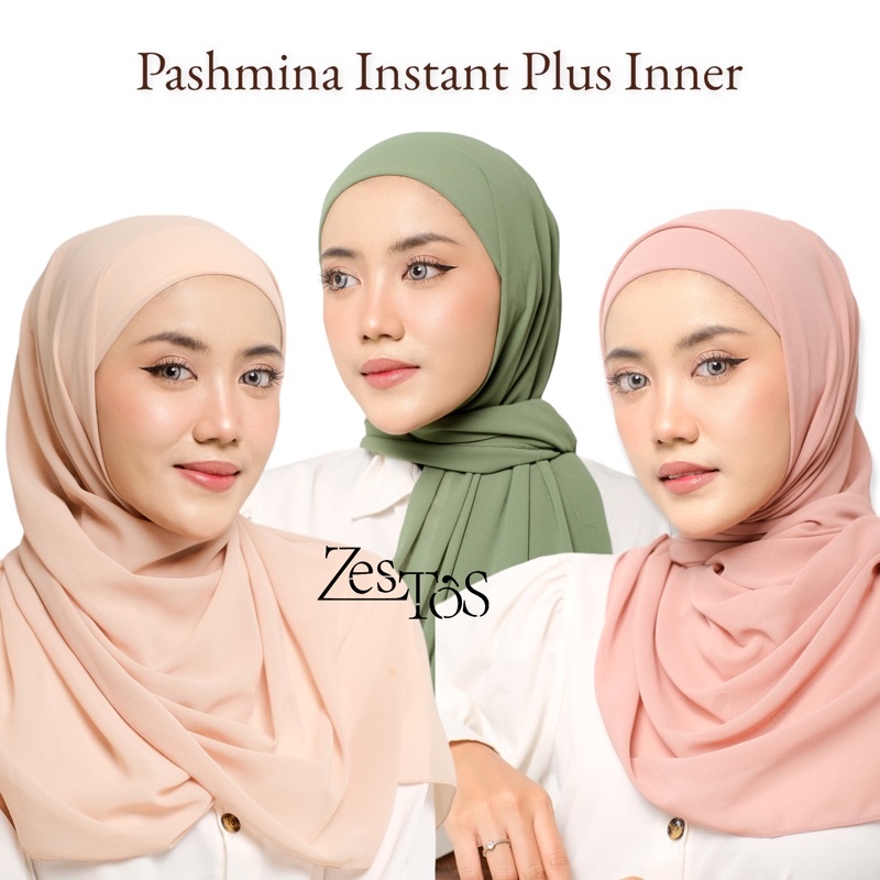 PASHMINA INSTANT PLUS INNER (2IN1) | PASHMINA INNER INSTANT