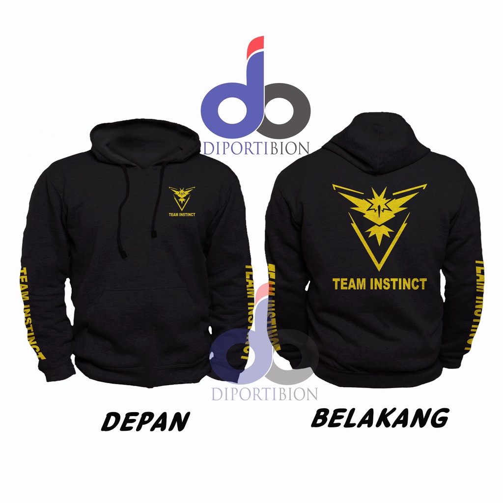 HOODIE JUMPER POKEMON GO / HOODIE JUMPER TEAM INSTINCT / HOODIE TEAM INSTINCT POKEMON GO HOODIE