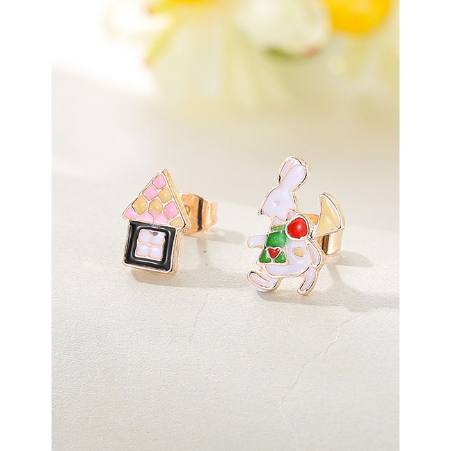 LRC Anting Tusuk Fashion Dripping Ear Studs D6772X