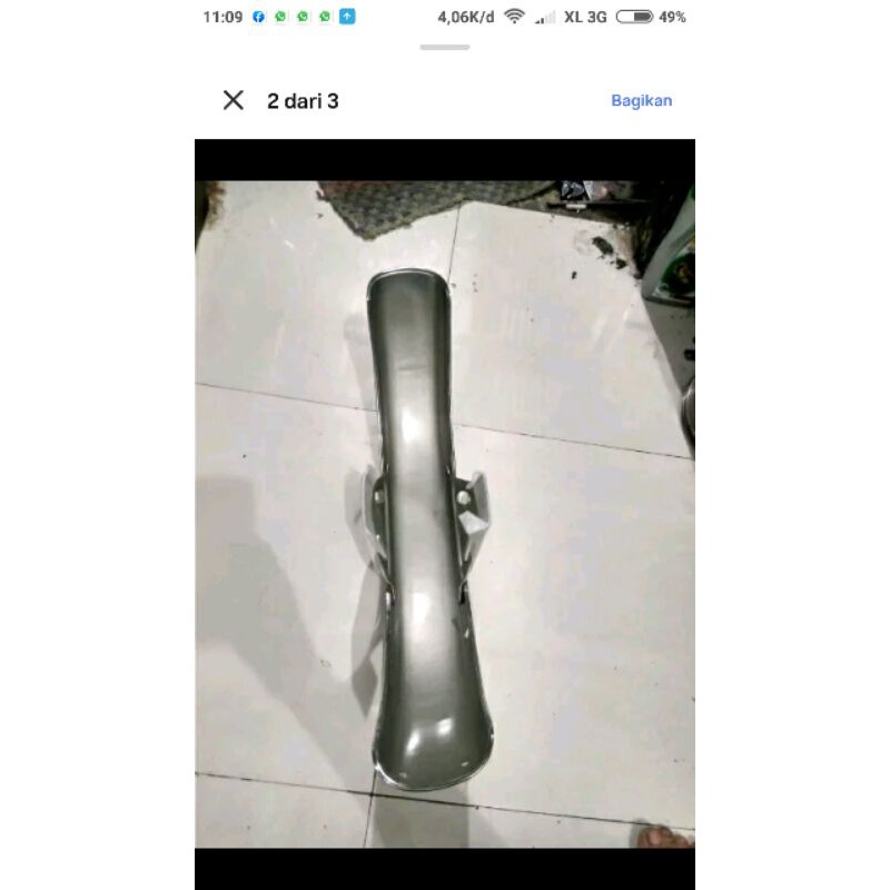 spakbor depan RX special RX K RX KING cobra chrome croom besi