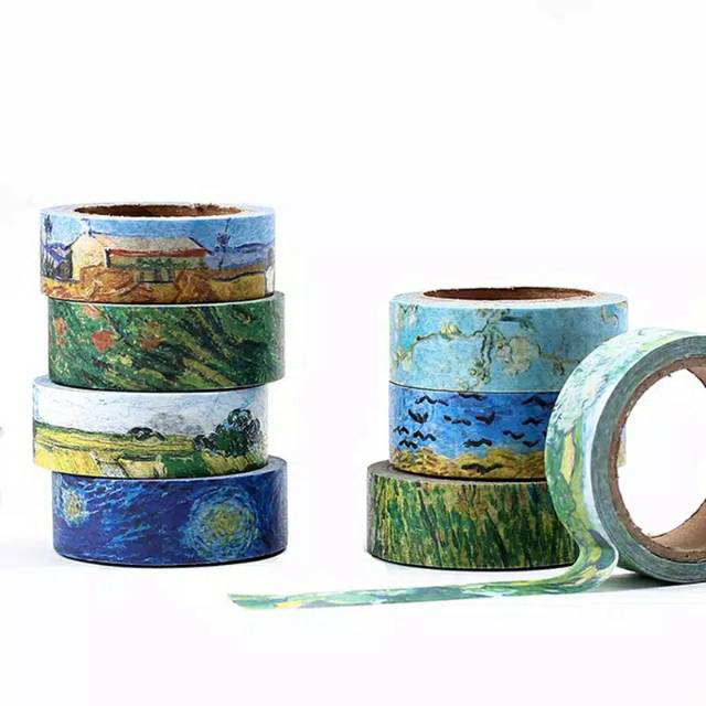 

Masking Tape Lukisan Van Gogh Dekoratif / Washi Tape