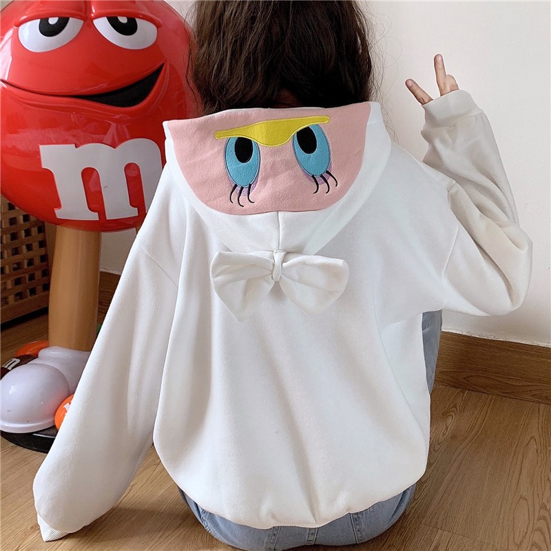 [littlecrab] Hoodie Oversize Korea Daisy Duck Bigsize Topi Pita Lucu Hoodie Unisex Korean Style