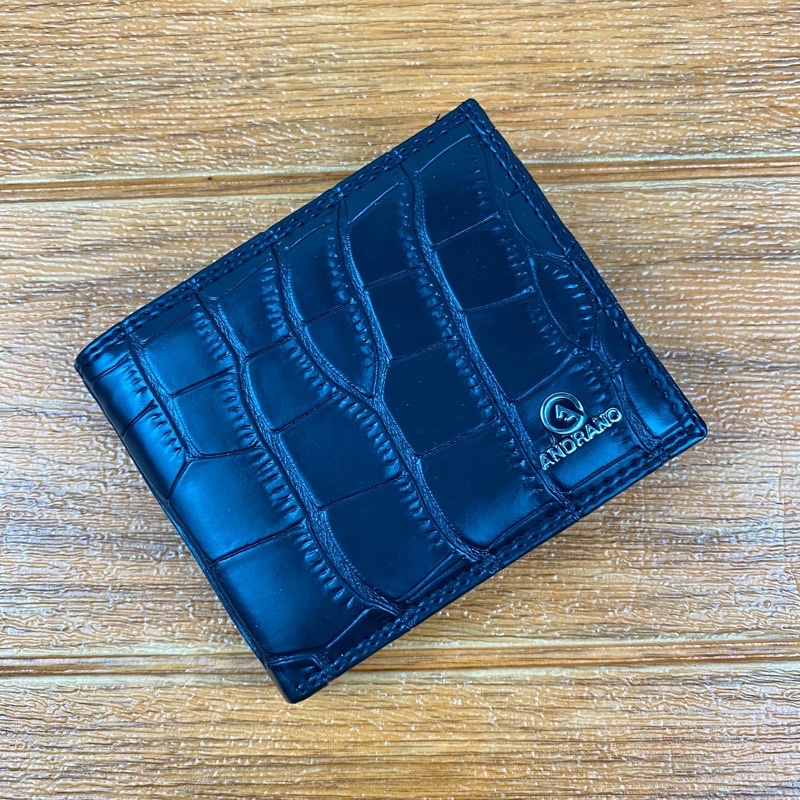DOMPET PRIA TERLARIS BAHAN DIJAMIN TAHAN LAMA BAHAN SYNTETIS-Croco logo cm