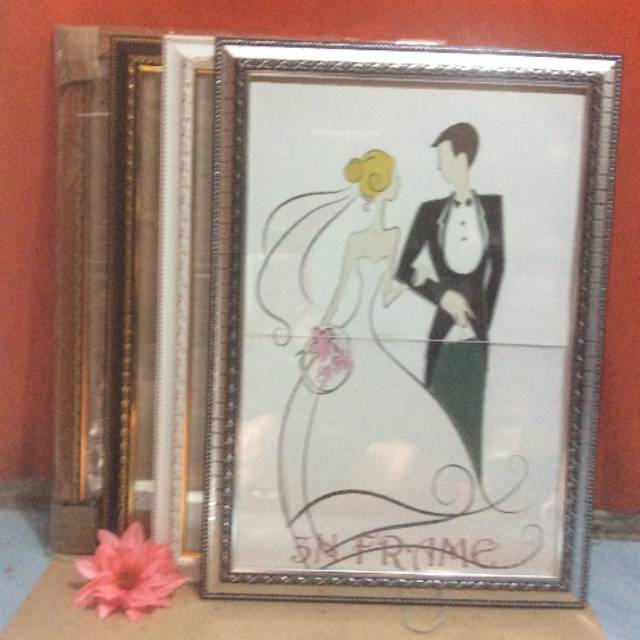 Bingkai foto prewedding 40x60 edisi lengkap jtm13