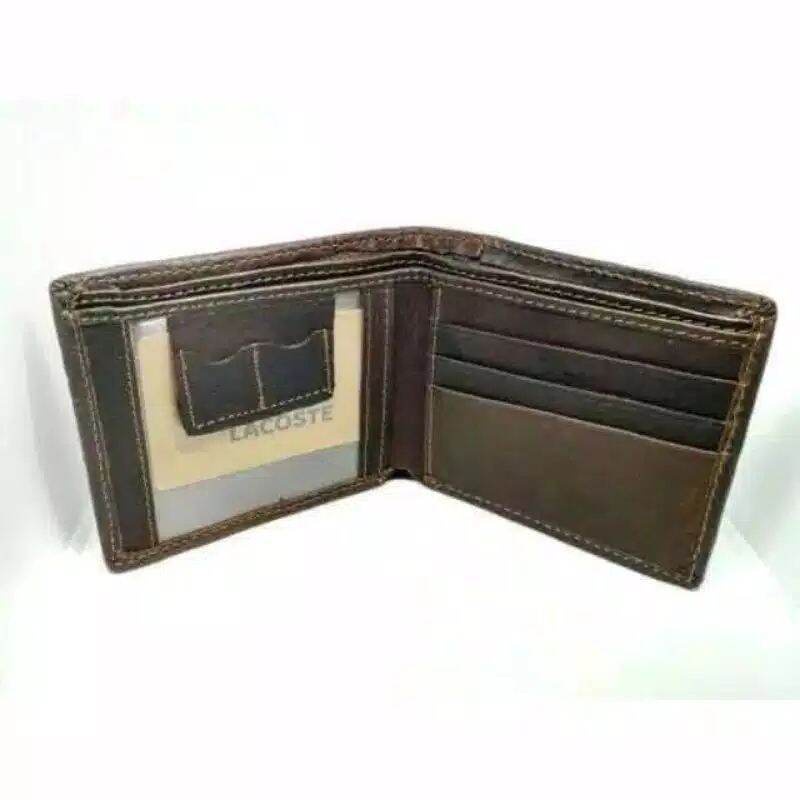 DOMPET PRIA FULL KULIT ASLI/DOMPET KULIT ASLI REAL PICT 100% / Dompet Kulit Pria Dompet Resleting dalam, Dompet mewa Lipat / 0DOMPET KULIT PRIA ASLI RED TAB