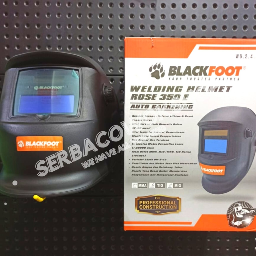 Blackfoot Kedok Las Helm Welding Glass Helm Las Otomatis Auto Darkening ROSE 350E Termurah