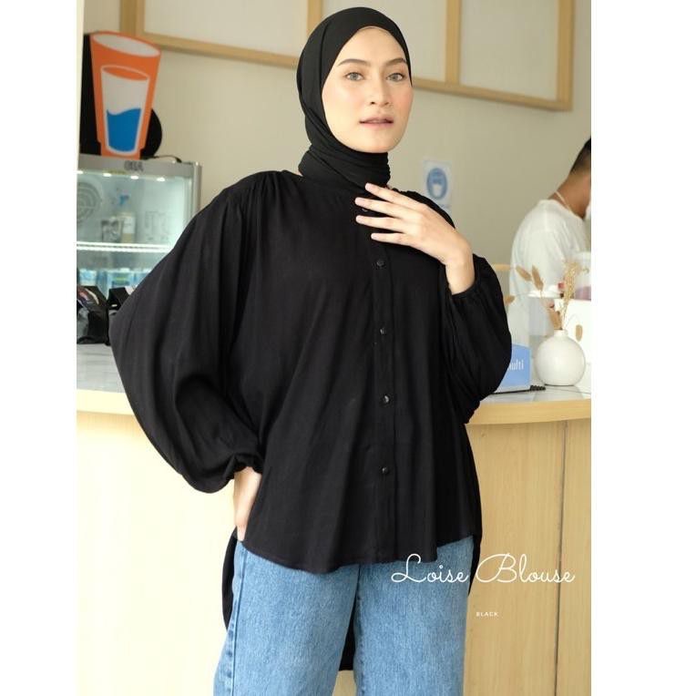 1KG MUAT 5PCS | LOISE BLOUSE BALONA RAYON JUMBO PINGUIN BLOUSE VISCOSE PREMIUM HITS OOTD SELEBGRAM