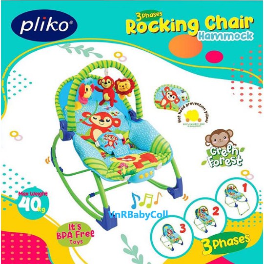 Pliko Rocking Chair Hammock Baby Bouncer Kursi Goyang Bayi