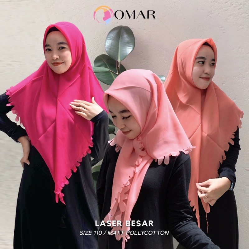 JILBAB SEGI EMPAT LASER BESAR
