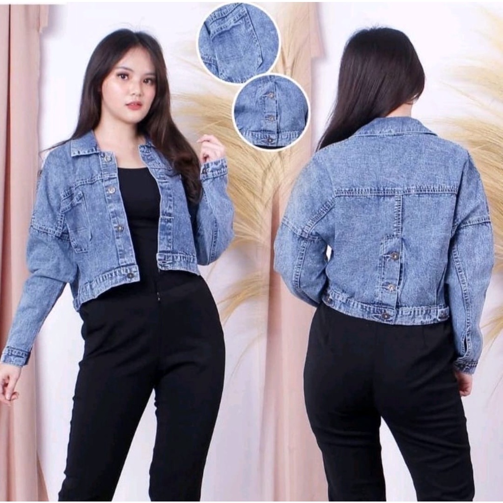 JACKET JEANS VINTAGE JACKET BACK BUTTTON