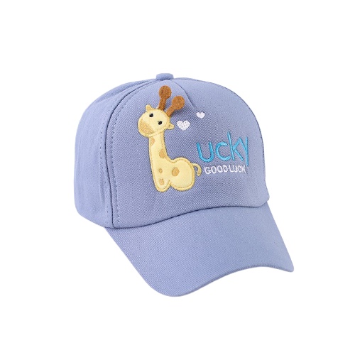 Topi Baseball Anak Laki Laki Perempuan Motif Giraffe Lucky Good Luck Usia 2-8 Tahun