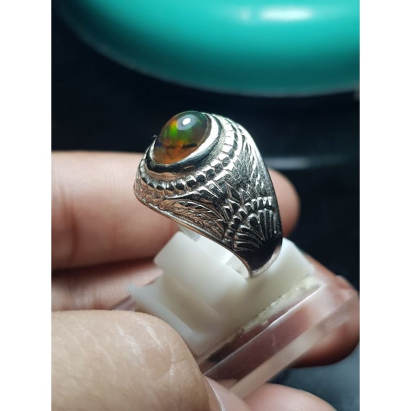 Batu Kalimaya Banten Kristal Jarong Pelangi Ikat Tanduk Asli Maja