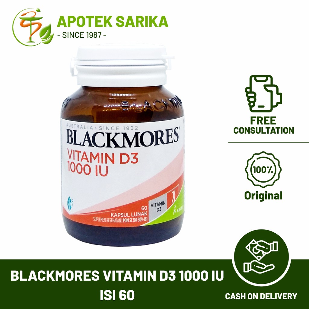 Blackmores Vitamin D3 1000IU / Bio D (Memenuhi Kebutuhan Vitamin D)