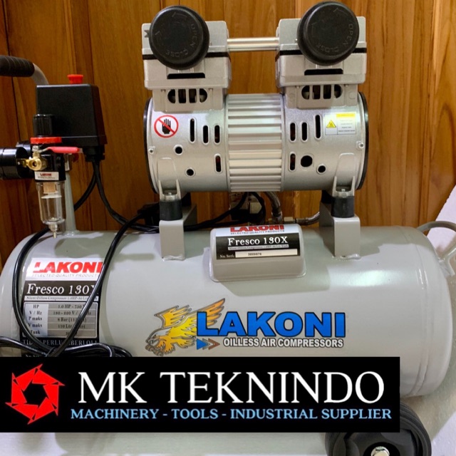 LAKONI OILLESS COMPRESSOR KOMPRESSOR FRESCO 130 X 1 HP SILENT 130X