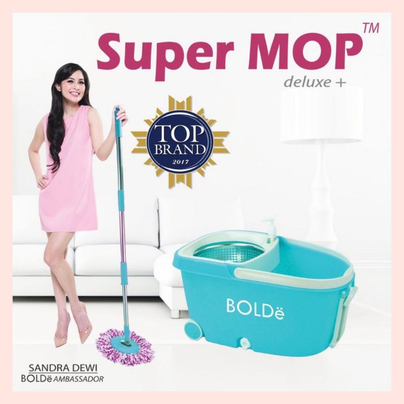 BOLDE SUPER MOP DELUXE PLUS STAINLESS / ALAT PEL BOLDE SUPER MOP