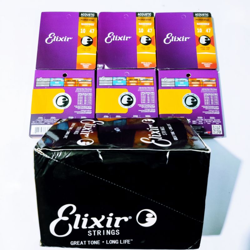 Senar gitar elixir Nanoweb 0.10