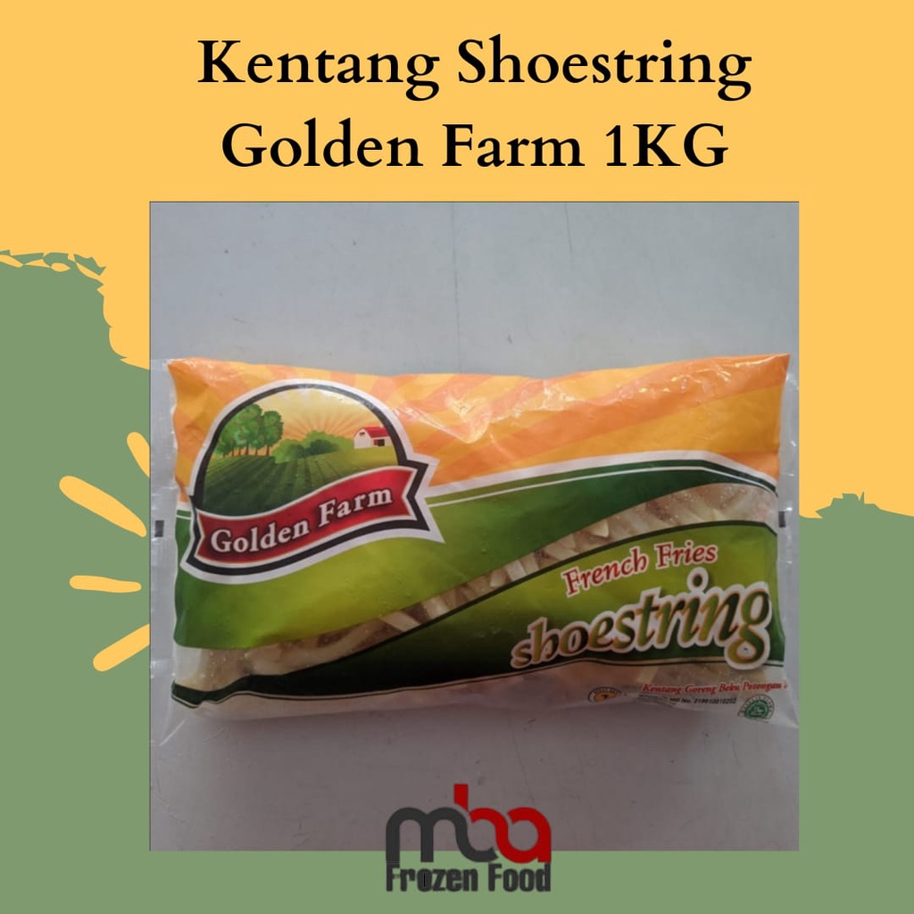 Kentang Shoestring Golden Farm 1KG - FROZEN FOOD