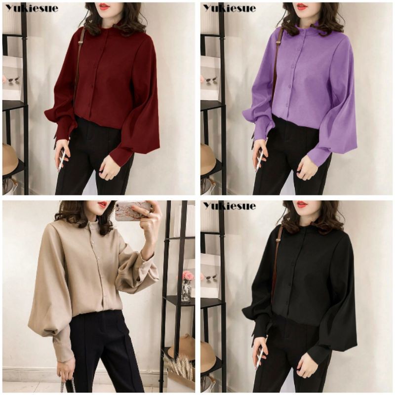 BAJU ATASAN WANITA TERBARU 2021 ATASAN WANITA KEKINIAN KOREAN STYLE BLOUSE DONICA CC