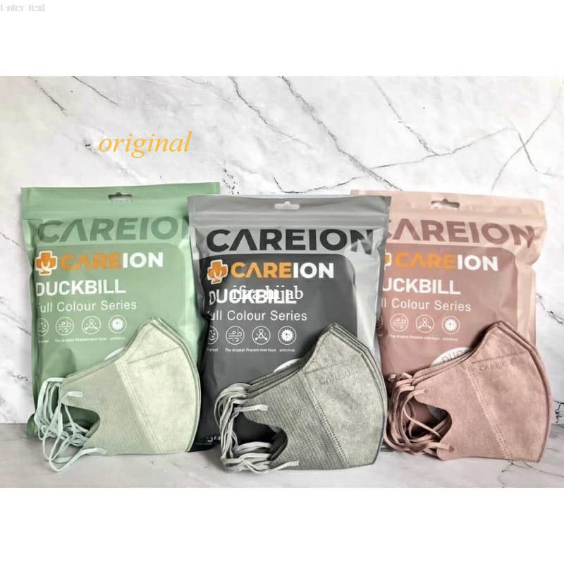 Masker Duckbill Warna Careion isi 50 Pcs / Masker duckbil full collour series