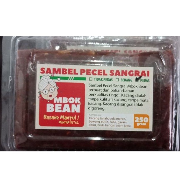 

Bumbu Pecel kacang SANGRAI merk mbok Bean - PEDAS