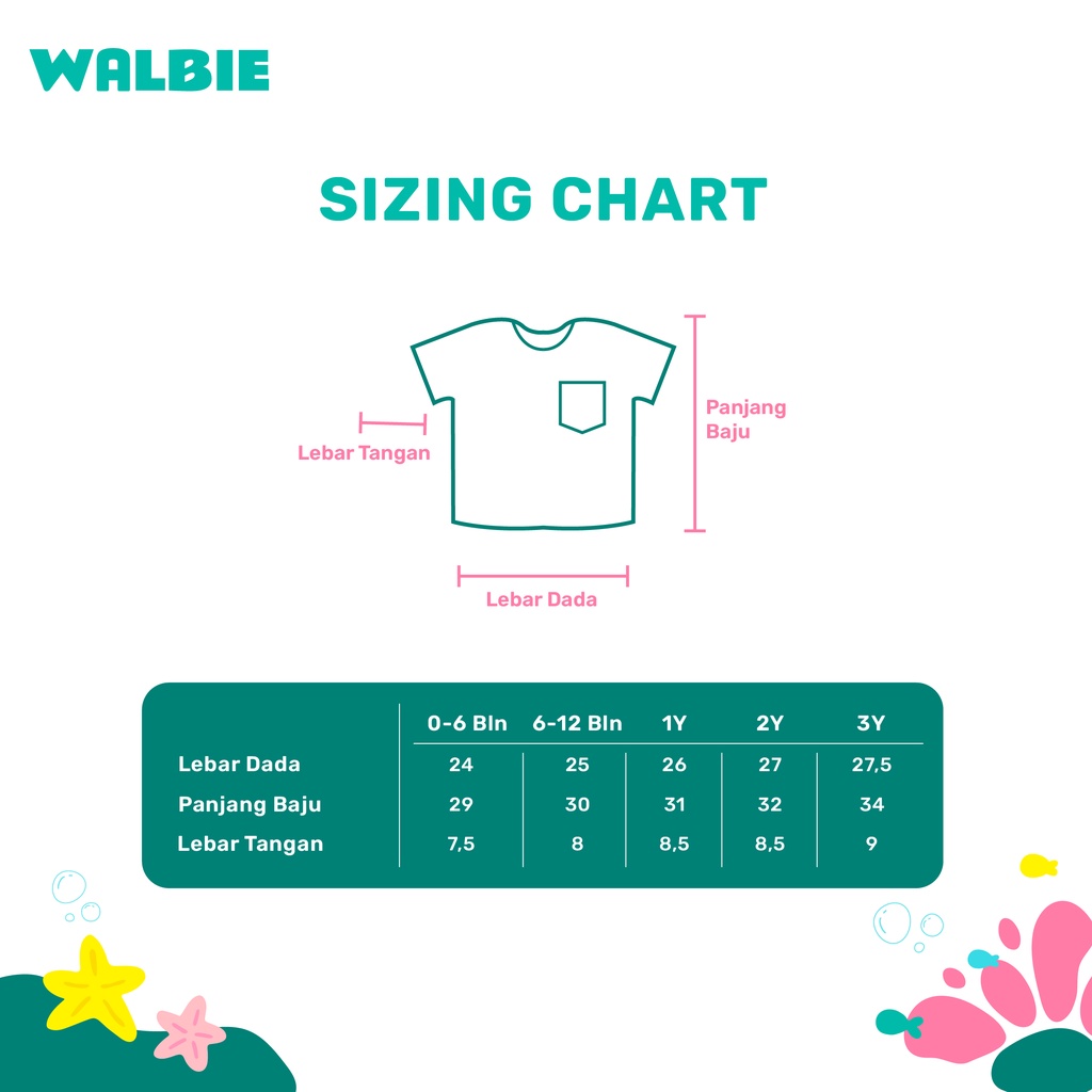 Unisex Walbie Pocket Shirt 002 (BISA TUKAR SIZE) Baby &amp; Kids Kaos Polos Bayi Anak Unisex Basic Tsirt Kaos Bayi kantong Polos Baju Anak Bayi 6 Bulan - 3 Tahun Pakaian Atasan Balita Bahan Katun Combed pesaing libby uniqlo mooi velvet littlepalmerhaus kids