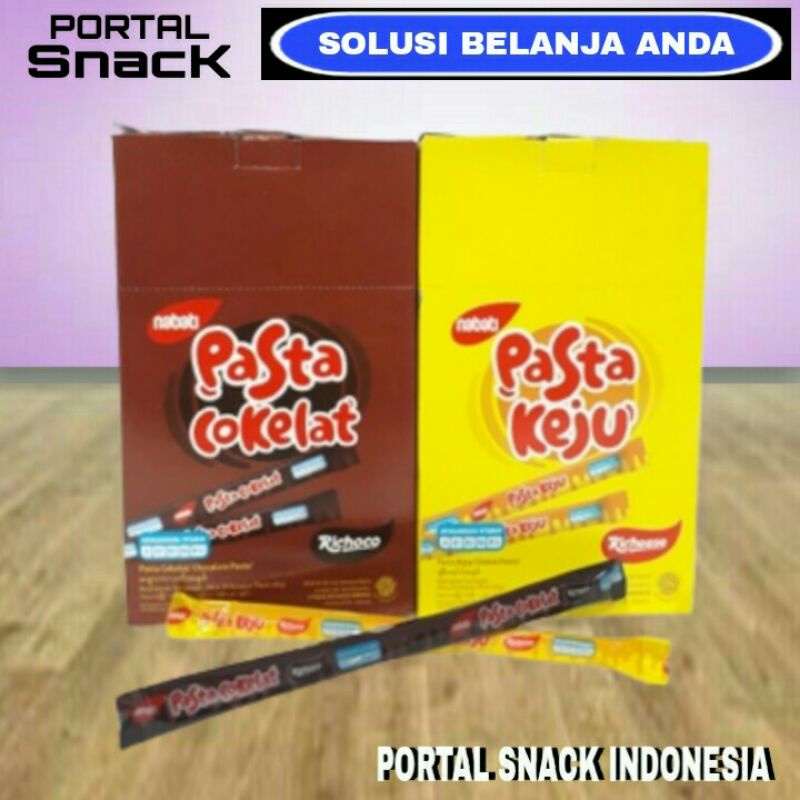 

PASTA Nabati coklat,keju 1 pack isi 30 pcs