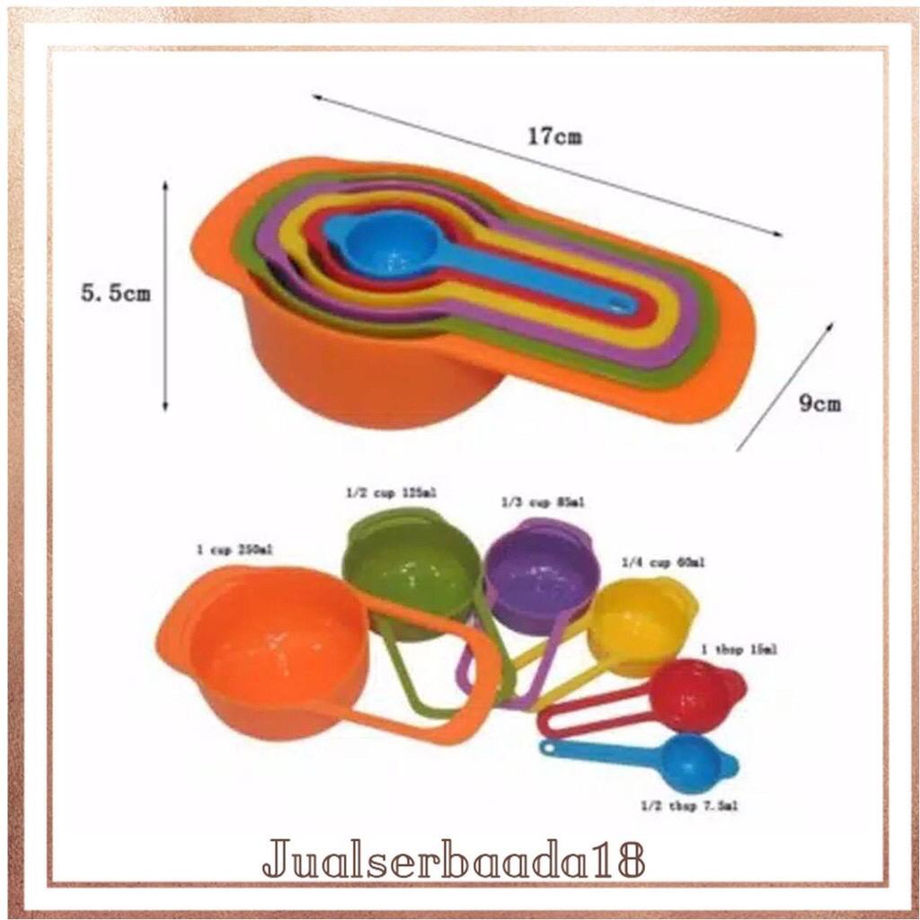 [JUALSEMUA18](04)SENDOK UKUR (MEASURING SPOON) 6in1/Sendok Takaran serbaguna 6in1/Sendok kue